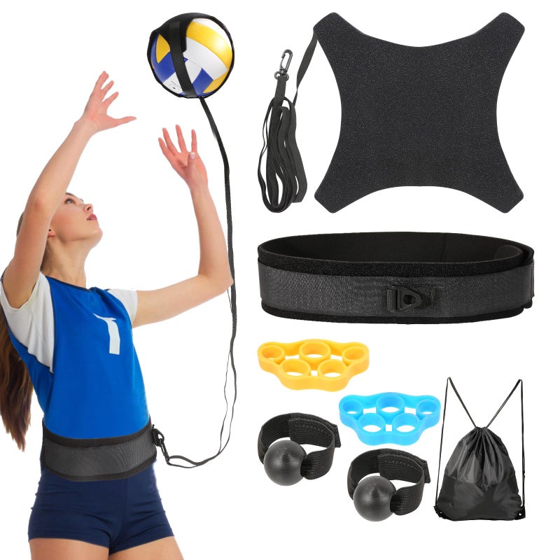 Davllin Volleyball Training Equipment Aid Premium Volleyball Rebounder Trainer Kit Solo Practice Trainer for Serving Setting Spiking and Arm Swing Gifts for Teen Girls & Boys - Image 1